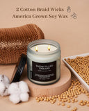 M&amp;SENSE Ode to Winter Soy Candles Strong Scented, 2 Wick Jar Candle 19.4oz 110 Hour Long Lasting, Lavender Sandalwood Organic Natural Aromatherapy Candle Gifts Bedroom Bathroom Home Decor - Homesidy.com