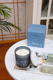 White Sage Sea Salt 3 Wick Candle - Large Soy Scented Candle 14.5 oz - Sage Candle for Cleansing House - Aromatherapy Energy Cleansing Candle for Home, Stress Relief, Women &amp; Men - Homesidy.com