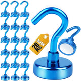 DIYMAG Magnetic Hooks, 30lbs Magnet Hook 2025 Cruise Cabin Ship Essentials Heavy Duty Strong Magnets Refrigerator Fridge Hanging for Classroom Beach Vacation Kitchen Grills Home 20 Pack (Silver) - Homesidy.com