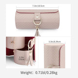 Vlando Travel Jewelry Case for Women, Travel Essential, Travel Must Haves Jewelry Travel Organizer for Girls, Christmas Gifts for Travelers Couples Mom Friends - Black - Homesidy.com
