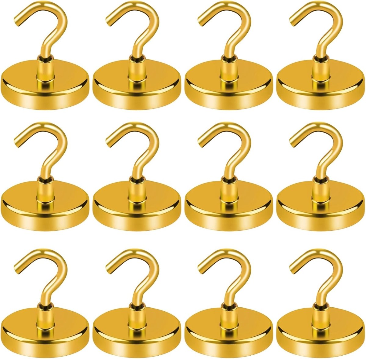 LOVIMAG Magnetic Hooks, 12 Pack 30lbs Magnet Hook 2025 Cruise Cabin Ship Essentials Heavy Duty Strong Magnets Refrigerator Fridge Hanging for Classroom Beach Vacation Kitchen Grills Home (Black) - Homesidy.com