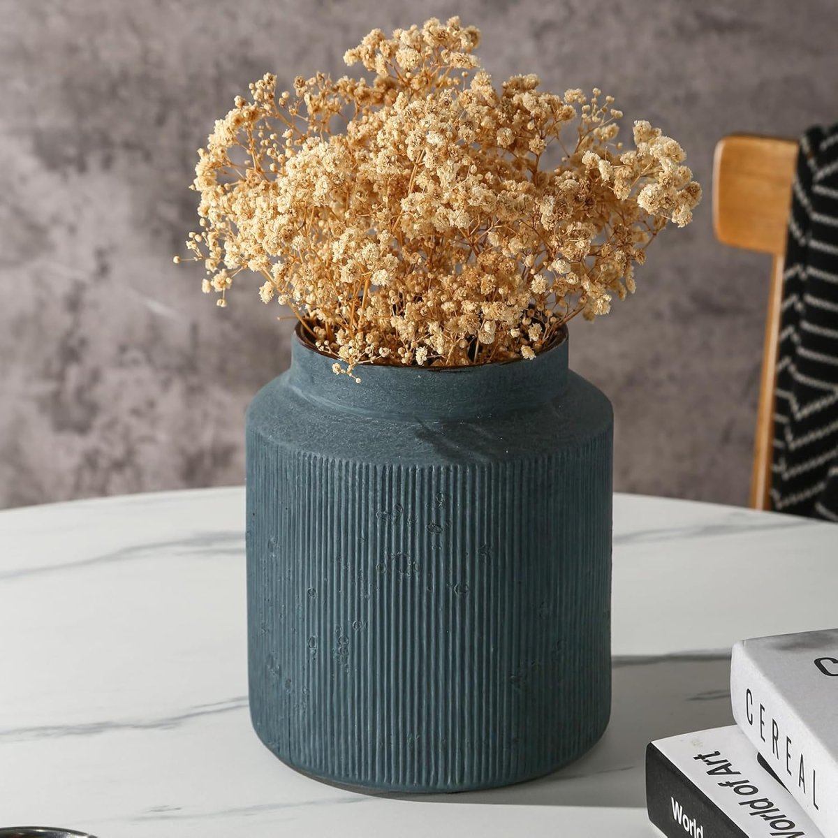Rustic Vases for Home Decor. Ceramic Vase for Dining Table Decor. Terracotta Decorative Vase 6.1IN. ZSHLXM - Homesidy.com