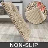 Yimobra Bathroom Rugs Non Slip Washable - Ultra Soft Absorbent Chenille Bath Mat, Quick Dry Shaggy Floor Carpet for Tub Shower, Gray Home Decor Accessories, 24x17 Inch - Homesidy.com