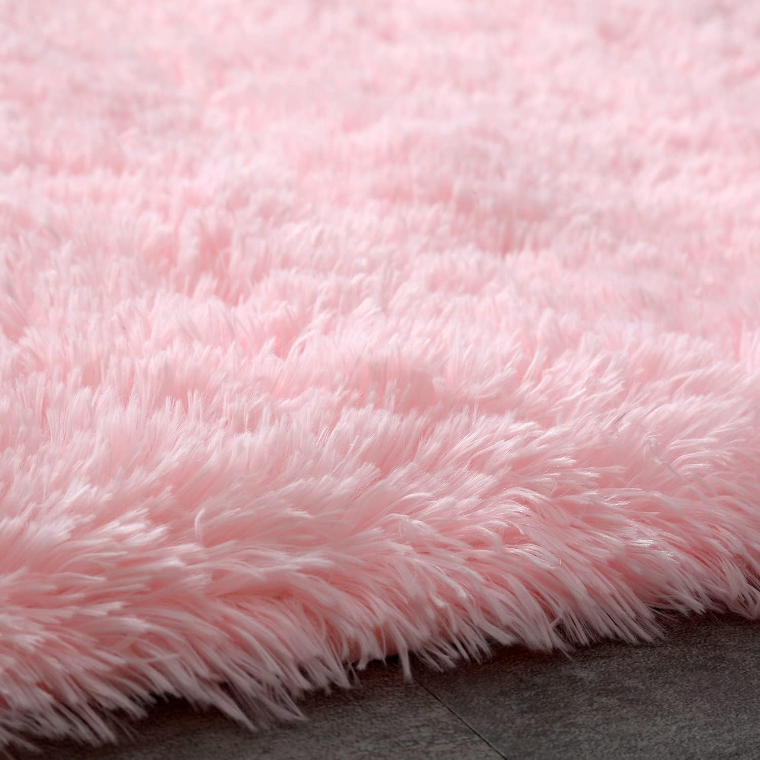 Shag Area Rugs for Bedroom Living Room,4X6 Ultra Soft Fluffy Area Rugs for Dorm, Indoor Carpet Nursery Rugs for Kids Girls Room Home Decor,Pink - Homesidy.com