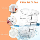 Rotating Makeup Organizer, DIY 8 Adjustable Layers Spinning Skincare Organizer, Cosmetic Display Case with Brush Holder Perfume Tray, Multi - Function Storage Carousel for Vanity Bathroom Countertop - Homesidy.com
