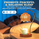GEEZO Fragrance Candle Warmer Lamp，Electric Candle Warmer with Timer &amp; Dimmer，Mom Christmas Birthday Gifts for Women, House Warming Gifts New Home Bedroom Decor - Homesidy.com