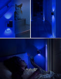 L LOHAS LED Night Light Plug in, Modern Night Lights Plug into Wall, Dusk to Dawn Sensor, Soft White 3000K, 0 - 100LM Adjustable Brightness, Dimmable Night Lights for Hallway Bedroom Stairway, 2 Pack - Homesidy.com