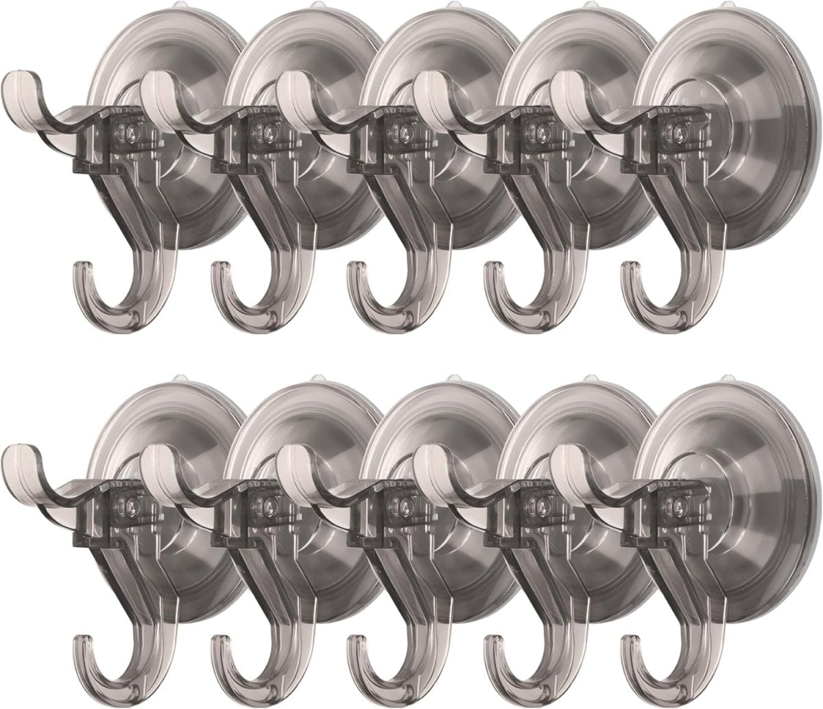 Antimbee 3 Pack Suction Cup Hooks, Clear Suction Cup Hanger, Removable Small Suction Cups for Shower, Bathroom, Glass, Door, Windows, Kitchen - Max Hanging up to 11 lbs on Smooth Surface - Homesidy.com