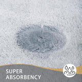 MINIDEAR Bathroom Rugs 24x17 Light Grey - Thick Elastic Foam Bath Mat, Ultra Soft &amp; Plush Fluffy, Non - Slip, Quick Dry, Absorbent Washable Floor Microfiber Mat for Tub, Home Decor Accessories - Homesidy.com