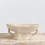 Creative Co - Op Stoneware Bowl w Reactive Glaze, White - Homesidy.com