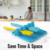 Zulay Kitchen Spoon Rest for Multiple Utensils High Heat - Resistant Silicone Drip Pad, BPA - Free Spoon Holder for Stove Top, Kitchen Gadget Holder for Ladles, Tongs, Cooking Spatula - Makes Great Gift - Homesidy.com
