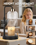 Modern Candle Warmer Lamp with Timer, Dimmable Candle Lamp Warmer, Men Women Christmas Birthday Gifts, Black Candle Warmer, Adjustable Candle Light Warmer, Cozy Living Room Bedroom Home Decor - Homesidy.com