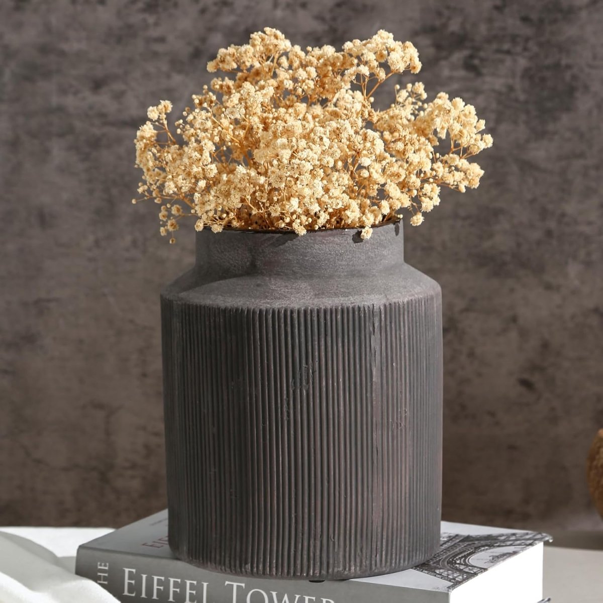 Rustic Vases for Home Decor. Ceramic Vase for Dining Table Decor. Terracotta Decorative Vase 6.1IN. ZSHLXM - Homesidy.com