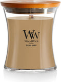 WoodWick Marine Amber Holiday Candle Gifts for Women and Men, 9.7 oz Precious Metals Collection with Crackling Wick - Homesidy.com