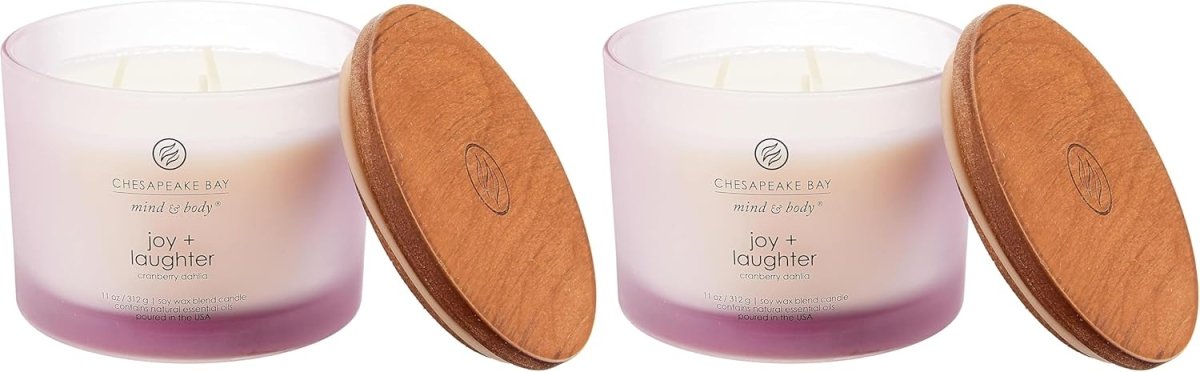 Chesapeake Bay Candle Mind &amp; Body 3 - Wick Coffee Table Jar Candle, Nourish Renew (Coconut &amp; Sandalwood) - Homesidy.com
