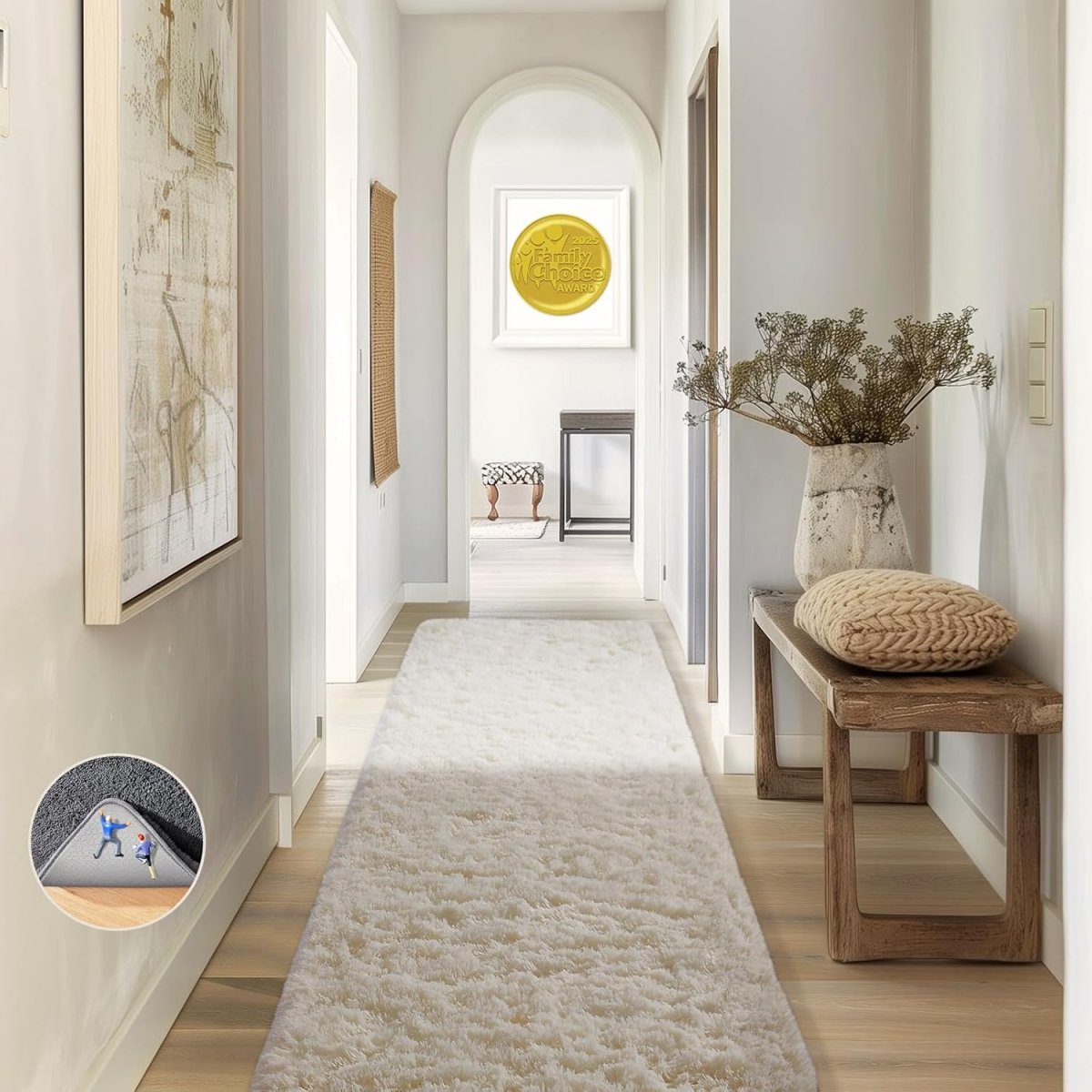 Ophanie Area Rugs for Living Room Bedroom, Upgrade Non - Slip Fluffy Soft Grey Shag Carpet, Indoor Floor Gray 4x6 Fuzzy Shaggy Living Room Plush Rug for Kids Home Dorm Decor Aesthetic - Homesidy.com