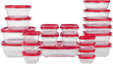 Rubbermaid 16 - Piece BPA - Free Plastic Food Storage Set, Red Vented Lids - Microwave, Dishwasher Safe: Perfect for Meal Prep, Leftovers, and Kitchen Organization - Homesidy.com