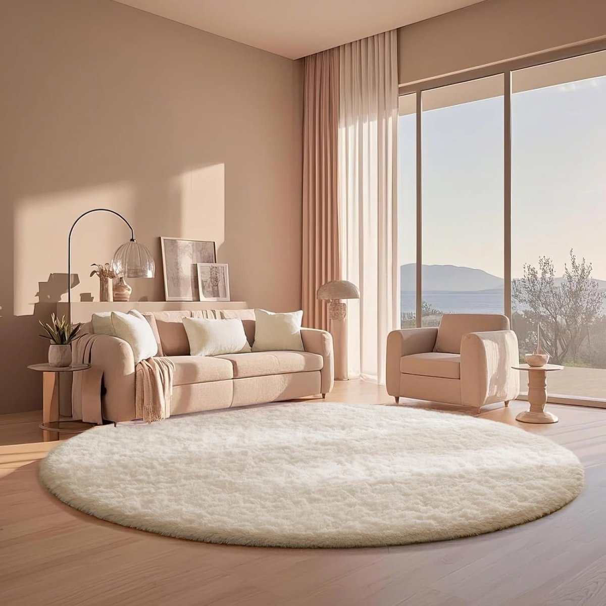 Ophanie Area Rugs for Living Room Bedroom, Upgrade Non - Slip Fluffy Soft Grey Shag Carpet, Indoor Floor Gray 4x6 Fuzzy Shaggy Living Room Plush Rug for Kids Home Dorm Decor Aesthetic - Homesidy.com