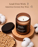 M&amp;SENSE Ode to Winter Soy Candles Strong Scented, 2 Wick Jar Candle 19.4oz 110 Hour Long Lasting, Lavender Sandalwood Organic Natural Aromatherapy Candle Gifts Bedroom Bathroom Home Decor - Homesidy.com