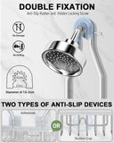 MSAICOE Shower Caddy Hanging - Never Rust Shower Hanging Organizer - Aluminum Over the ShowerHead Caddy with Soap Basket and 6 Hooks for Razor/Sponge (Black) - Homesidy.com