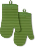 KITCHENAID Ribbed Soft Silicone Oven Mitt 2 - Pack Set, 7.5&34;x13&34;, Milkshake - Homesidy.com