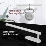 DEKAVA Paper Towel Holder Under Cabinet Wall Mount for Kitchen Towel, Self - Adhesive Bar, Rack, SUS304 Stainless Steel 13 inch (BlackA, 1) - Homesidy.com