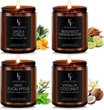 Vanilla Coconut Candle, Scented Candle for Home Soy Wax Candle, Aromatherapy Candle Gift for Women Men, 7oz - Homesidy.com
