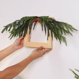 20 Pcs Christmas Norfolk Pine Branches - 18&34; Real Touch Artificial Norfolk Pine Branch Faux Plants Stem Fake Greenery Pine Picks for Vase DIY Crafts Garland Wreath Home Indoor Outdoor Decoration - Homesidy.com
