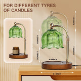 GEEZO Fragrance Candle Warmer Lamp，Electric Candle Warmer with Timer &amp; Dimmer，Mom Christmas Birthday Gifts for Women, House Warming Gifts New Home Bedroom Decor - Homesidy.com