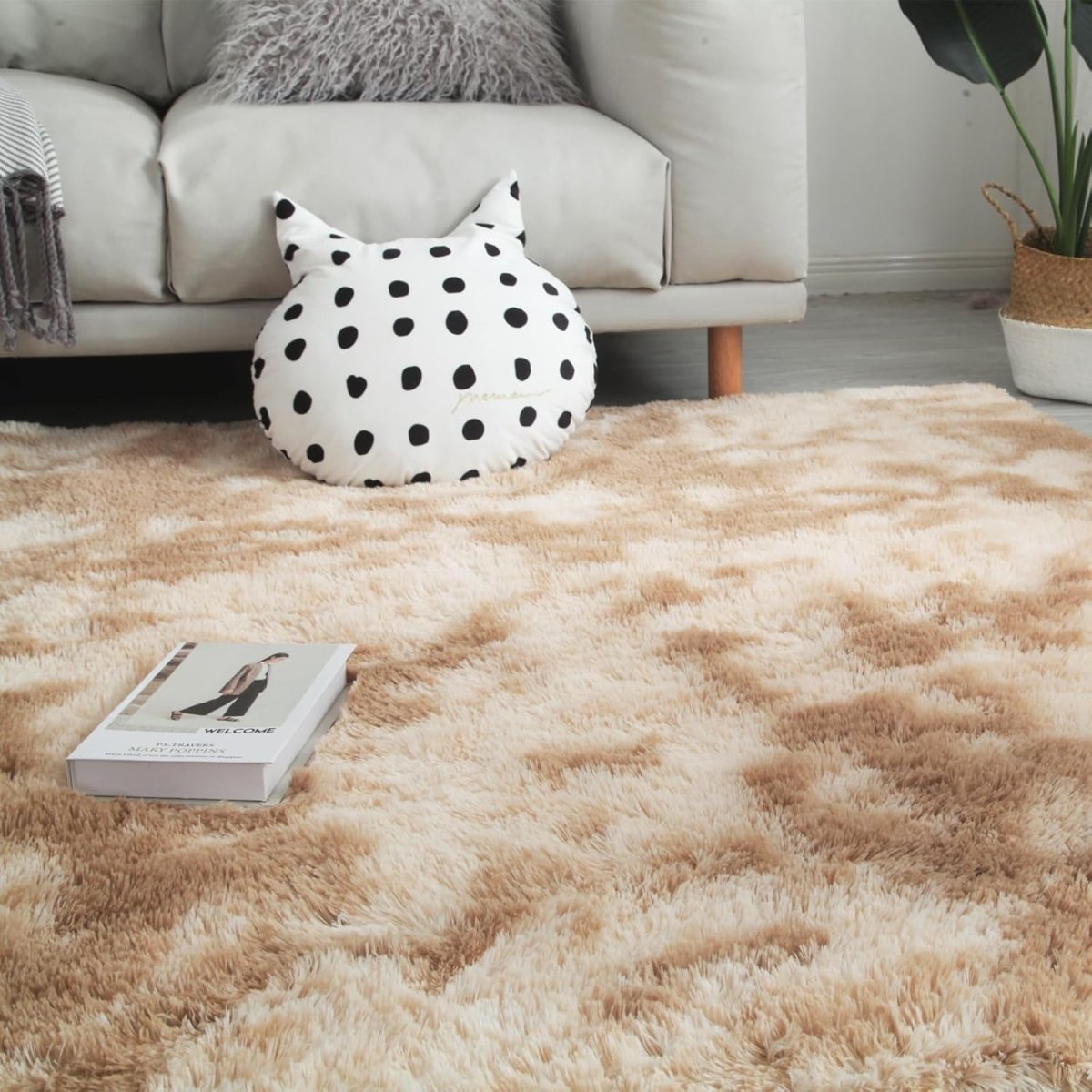 Shag Area Rugs for Bedroom Living Room,4X6 Ultra Soft Fluffy Area Rugs for Dorm, Indoor Carpet Nursery Rugs for Kids Girls Room Home Decor,Pink - Homesidy.com