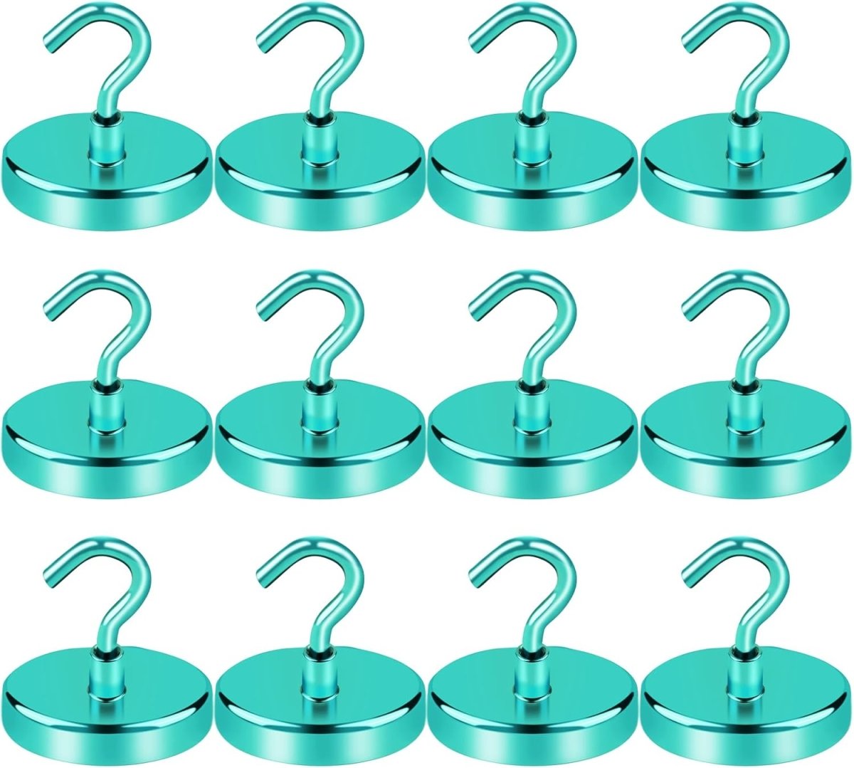 LOVIMAG Magnetic Hooks, 12 Pack 30lbs Magnet Hook 2025 Cruise Cabin Ship Essentials Heavy Duty Strong Magnets Refrigerator Fridge Hanging for Classroom Beach Vacation Kitchen Grills Home (Black) - Homesidy.com