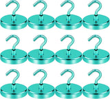 LOVIMAG Magnetic Hooks, 12 Pack 30lbs Magnet Hook 2025 Cruise Cabin Ship Essentials Heavy Duty Strong Magnets Refrigerator Fridge Hanging for Classroom Beach Vacation Kitchen Grills Home (Black) - Homesidy.com