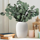 Ceramic Vases Set of 2,Modern Vases for Home Decor, White Boho Style for Living Room Kitchen Mantle Bedroom Dining Table Office Farmhouse Decorative Design - Homesidy.com