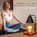 Modern Candle Warmer Lamp with Timer, Dimmable Candle Lamp Warmer, Men Women Christmas Birthday Gifts, Black Candle Warmer, Adjustable Candle Light Warmer, Cozy Living Room Bedroom Home Decor - Homesidy.com
