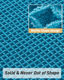 AMOAMI Upgraded Waffle Bath Mat, Super Absorbent Non Slip Bath Mats for Bathroom Floor, Machine Washable Bathroom Rugs with Tassels, Rubber Backed Bathroom Mats, Ultra Soft, 18&34; x 30&34;, Brown - Homesidy.com