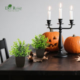 Der Rose 4 Pack Fake Plants Mini Artificial Greenery Potted Plants for Home Decor Indoor Office Table Room Farmhouse Bathroom Decor - Homesidy.com