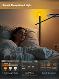 GLOWRIUM Smart Light Therapy Lamp, 10000 Lux UV - Free Sun Lamp, 2700 - 6500K Floor Lamp Therapy Light, Stepless Dimmable Energy Sunlight with App &amp; Remote, Timer, Cozy Light Settings for Winding Down - Homesidy.com