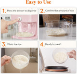 Lifewit Rice Dispenser 25 Lbs(11.3kg), Rice Storage Container Sealed Moisture Proof with Measuring Cup for Kitchen Pantry Household, BPA - Free, 1 Pack - Homesidy.com