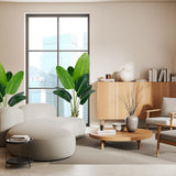 Artificial Bird of Paradise Plant 7Ft Fake Tropical Palm Tree with 17Trunks Faux Banana Leaf Trees in Pot for Home Indoor Outdoor Office Modern Decor Housewarming - Homesidy.com