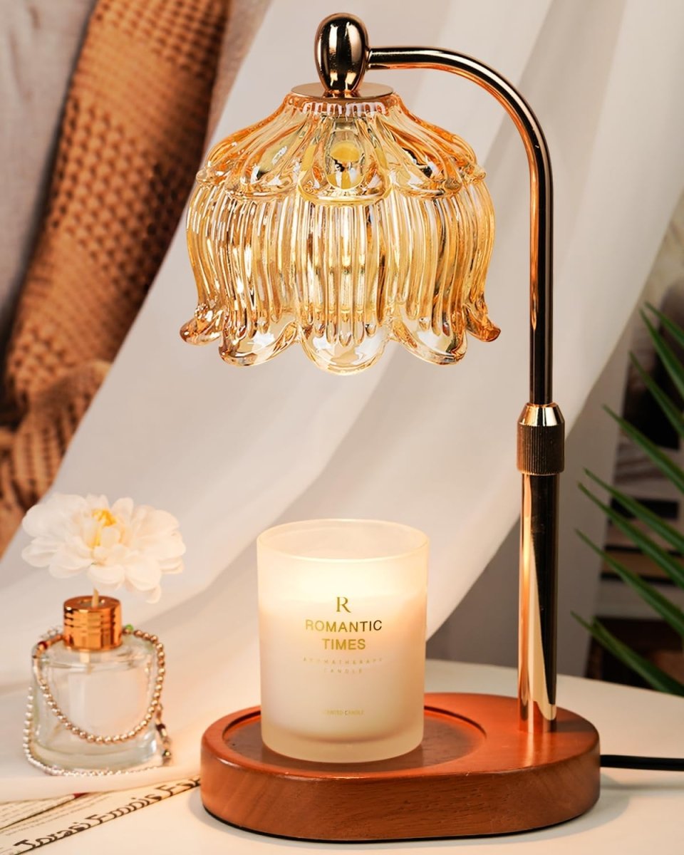Modern Candle Warmer Lamp with Timer, Dimmable Candle Lamp Warmer, Men Women Christmas Birthday Gifts, Black Candle Warmer, Adjustable Candle Light Warmer, Cozy Living Room Bedroom Home Decor - Homesidy.com