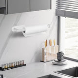 DEKAVA Paper Towel Holder Under Cabinet Wall Mount for Kitchen Towel, Self - Adhesive Bar, Rack, SUS304 Stainless Steel 13 inch (BlackA, 1) - Homesidy.com