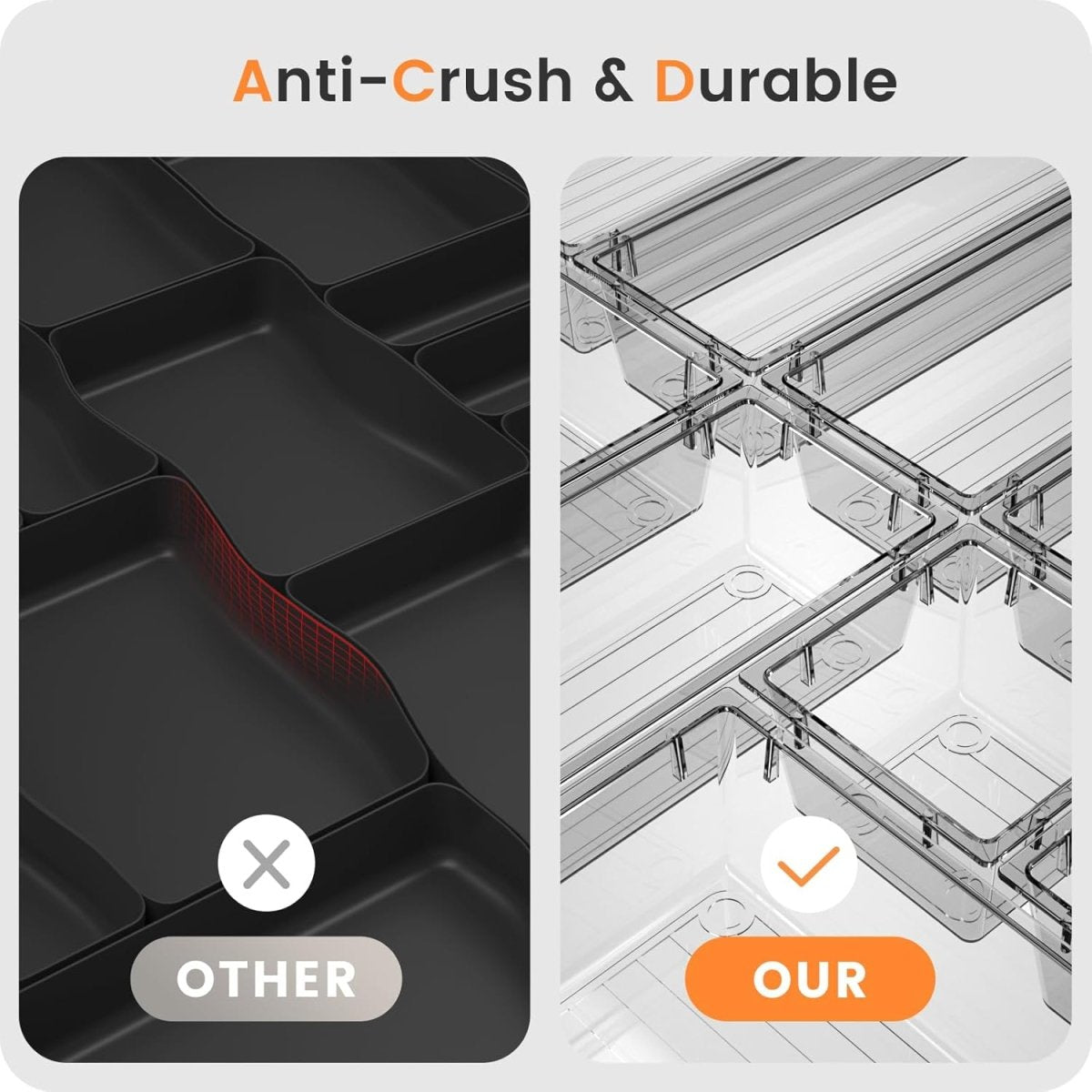 A - LuGei 【Military Grade Drawer Organizer, 【𝟱𝗦𝗶𝘇𝗲】 Makeup organizer, 【Holds 177 Items】 Bathroom Organizers and Storage, Organization and Storage, Desk Drawer Organizer for Bathroom Vanity - Homesidy.com