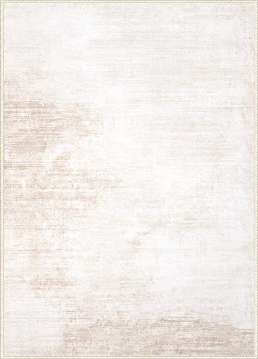 Area Rugs 6x9 Living Room: Washable Rug Modern Abstract Large Rug Soft Non Slip Neutral Rugs Stain Resistant Indoor Carpet for Bedroom Kitchen Dining Room Table Nursery Home Office Rugs(Beige,6x9) - Homesidy.com