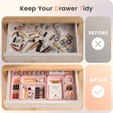 A - LuGei 【Military Grade Drawer Organizer, 【𝟱𝗦𝗶𝘇𝗲】 Makeup organizer, 【Holds 177 Items】 Bathroom Organizers and Storage, Organization and Storage, Desk Drawer Organizer for Bathroom Vanity - Homesidy.com