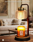 Modern Candle Warmer Lamp with Timer, Dimmable Candle Lamp Warmer, Men Women Christmas Birthday Gifts, Black Candle Warmer, Adjustable Candle Light Warmer, Cozy Living Room Bedroom Home Decor - Homesidy.com