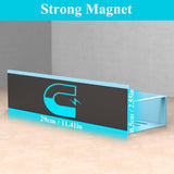 HuggieGems Metal 4 Pack Magnetic Spice Storage Rack Organizer for Refrigerator and Oven, Black Fridge Organizers and Storage - Homesidy.com