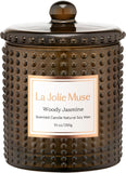 LA JOLIE MUSE Christmas Candle | Ruby Berry Bliss | Mandarin Cranberry &amp; Plum | 10 oz Festive Candle | 55 Hours Clean Burn | Gift for Women &amp; Family - Homesidy.com