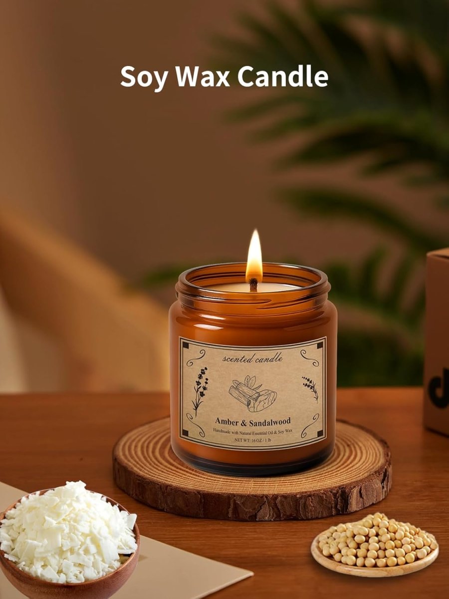 Candles for Home Scented, 16oz Large Soy Wax Lavender Scented Candle, 100 Hour Burn Time, Aromatherapy Candle, Ideal for Christmas, Anniversary, Birthday Gift - Homesidy.com