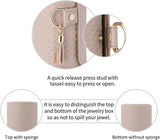 Vlando Travel Jewelry Case for Women, Travel Essential, Travel Must Haves Jewelry Travel Organizer for Girls, Christmas Gifts for Travelers Couples Mom Friends - Black - Homesidy.com