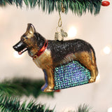 Old World Christmas Black Labrador Dog Collection Glass Blown Ornaments for Christmas Tree 3.75 x 1.5 - Homesidy.com